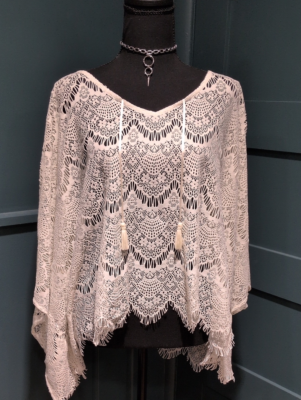 Express Lace Poncho